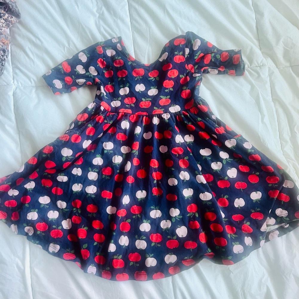 Charming Apple Skater Dress w/Pockets